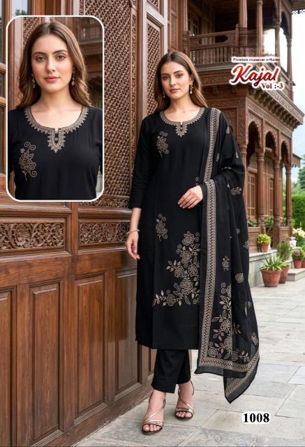 Desi kudi kajal 3 kurti manufacturer in surat